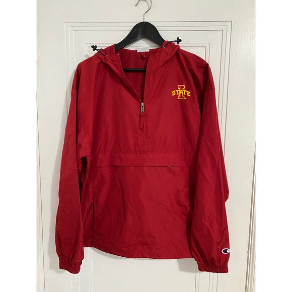 Iowa State Cyclones Red Windbreaker Men's Size Large - Picture 1 of 6